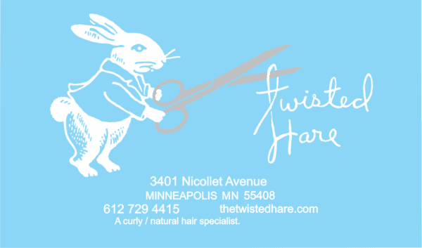 Twisted hare logo with a rabbit mage